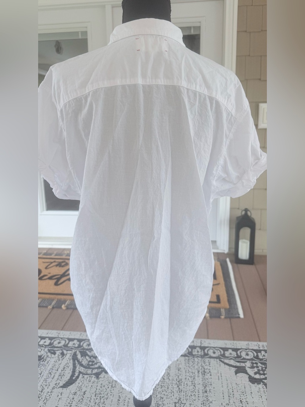 XIRENA Channing Shirt White Cotton Button Down XS - Picture 7 of 8